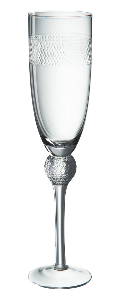 J-Line Fluitglas etsglas transparant 6x26cm