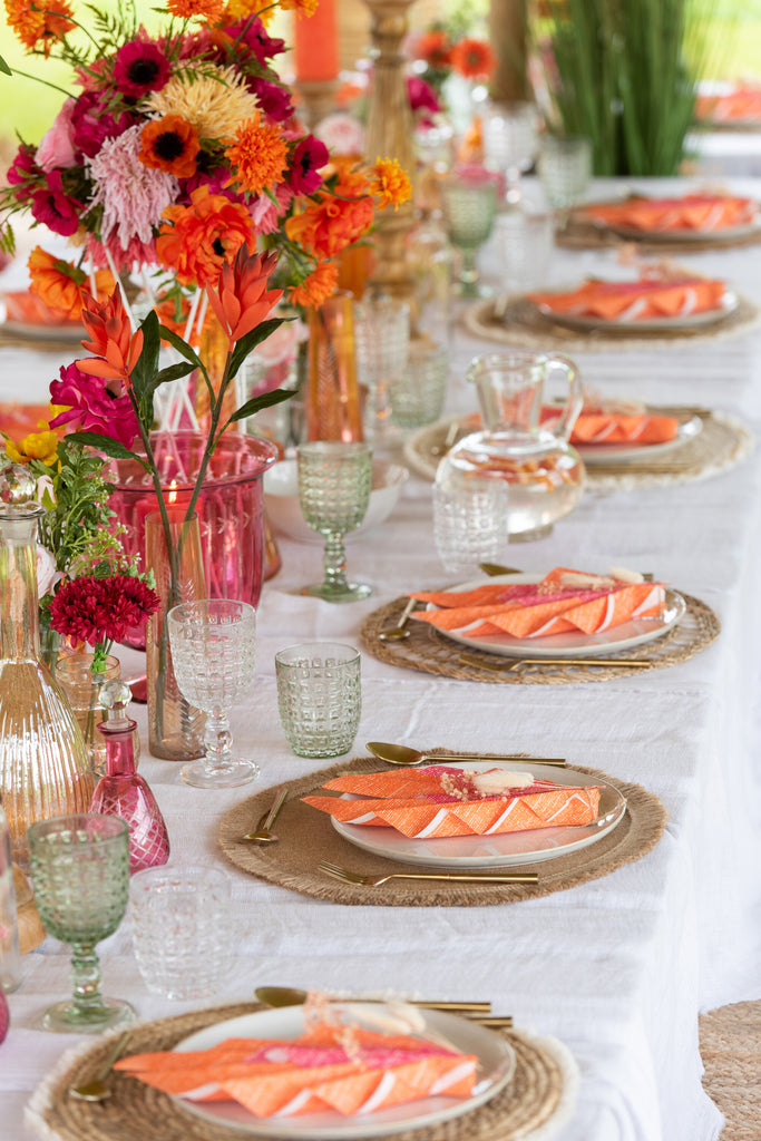 J-Line Glas met reliëfontwerp Glas Groen