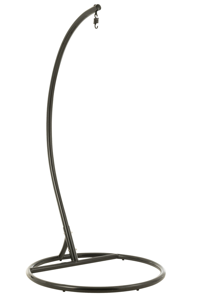 Hangstoel + Kussens Bula Metaal/Riet Zwart