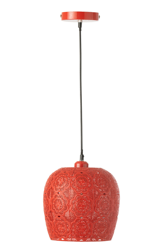 Hanglamp Levend Metaal Rood