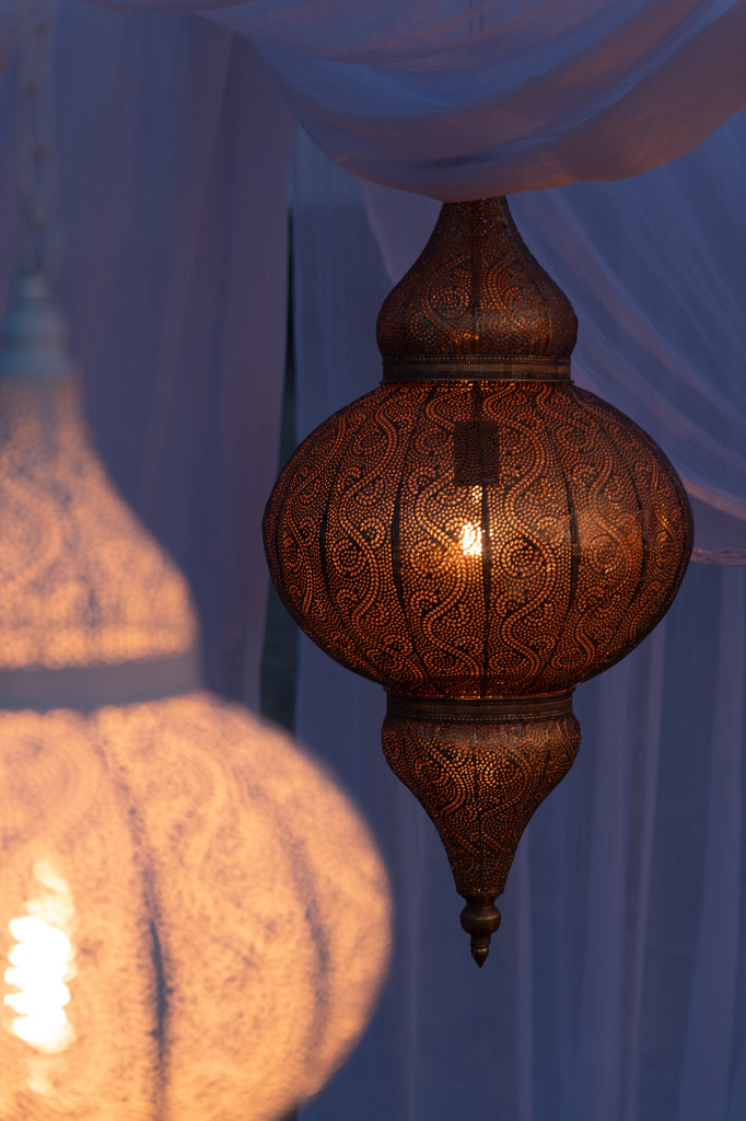 Hanglamp Bore Metaal Goud Klein