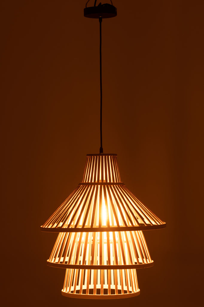 Hanglamp Lagen Bamboe Natuurlijk Groot