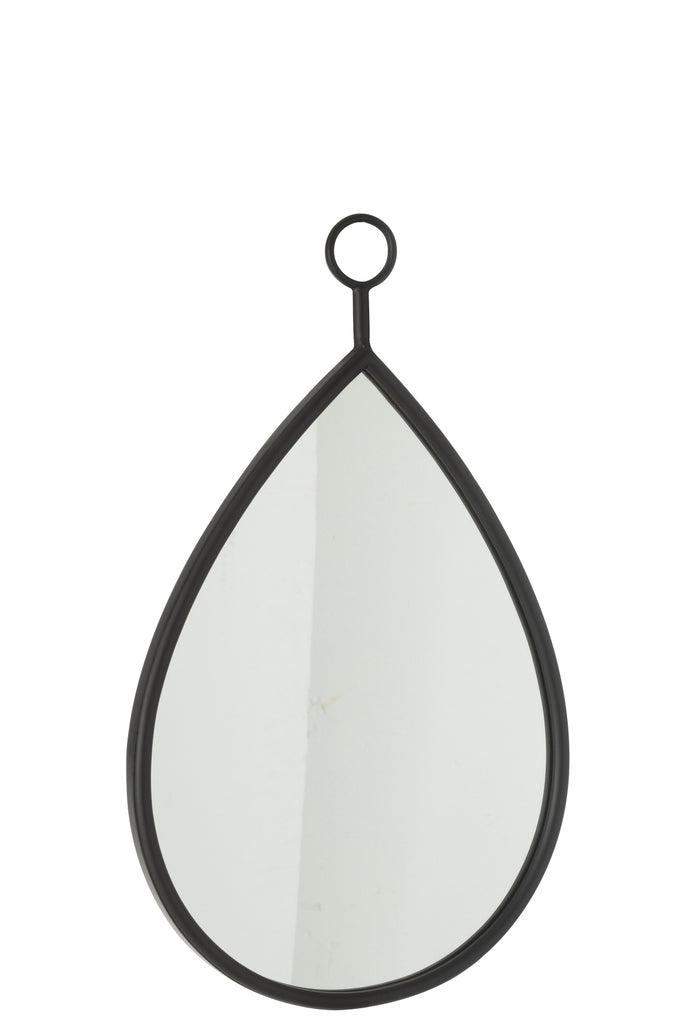 Hangende spiegel Drop Mirror/Mdf Zwart Medium