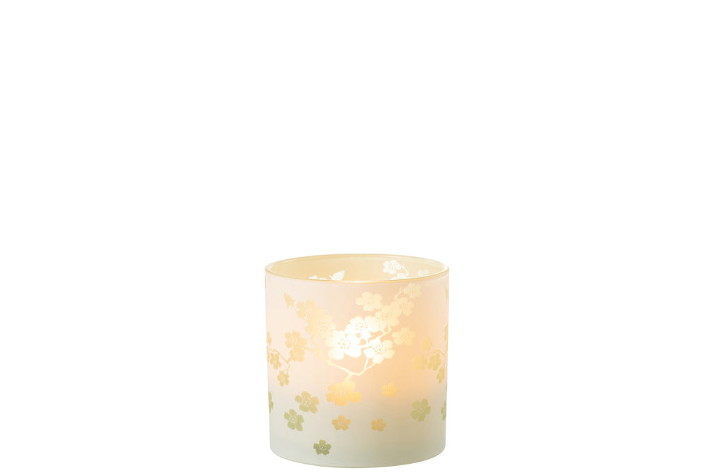 Stormlamp Flowers Glass Green Large