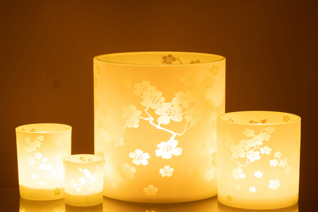 Stormlamp Flowers Glass Green Extra Large