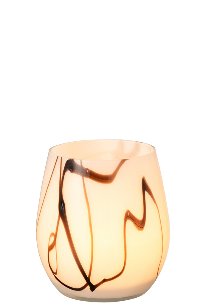 Stormlamp Smoke Effect Glass White/Black