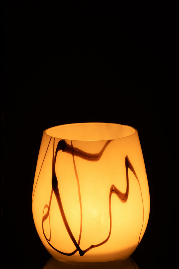 Stormlamp Smoke Effect Glass White/Black