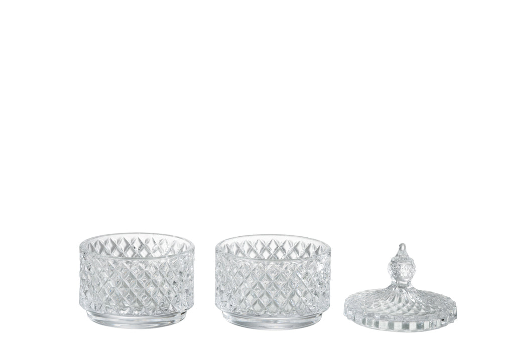 Pot 2 Niveaus Glas Transparant