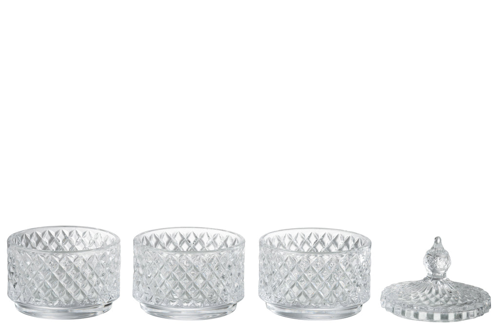 Pot 3 Niveaus Glas Transparant