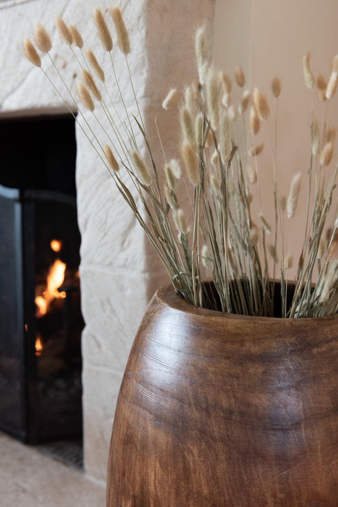 Jar Paulownia Brown Small