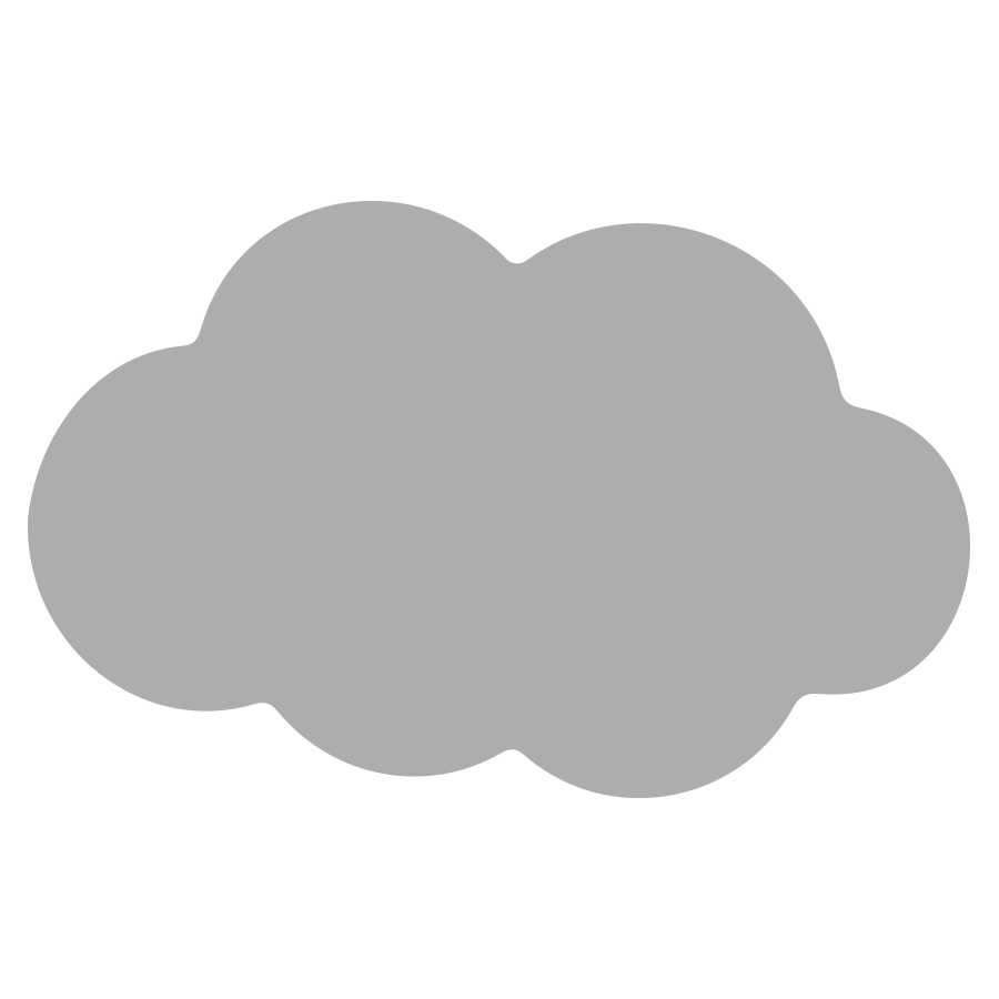 Label2X blanco muurwolkjes Blanco muurwolkje grijs 2 stuks