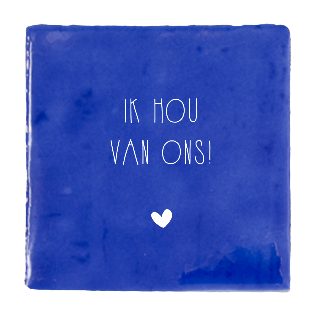 Label2X Tegeltje | Ik hou van ons woonaccessoires homedecoratie