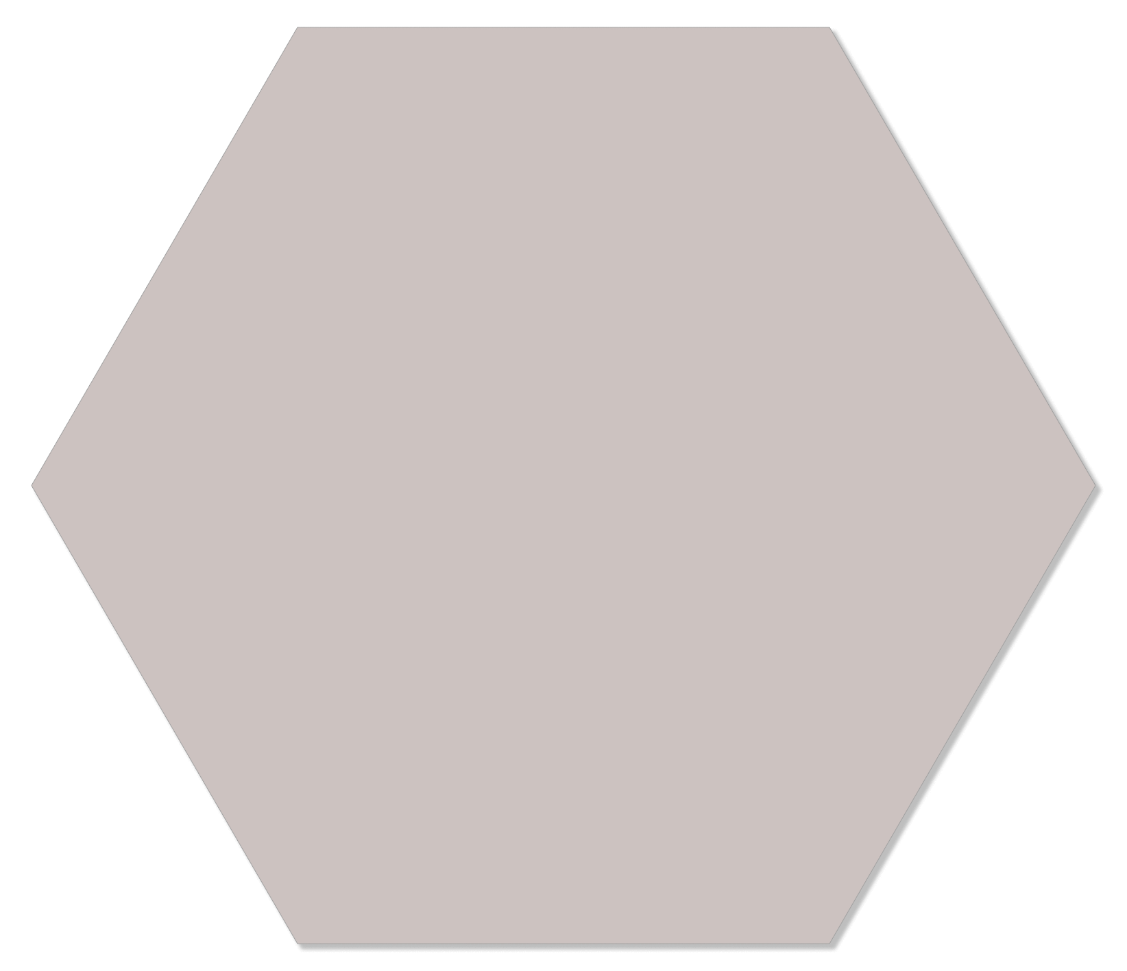 Label2X blanco muurcirkel Effen stone / Forex Blanco muurhexagons per 10 stuks
