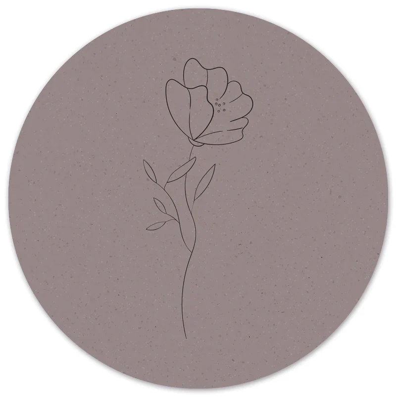 Label2X Minimal Flower Forex 30 cm woonaccessoires homedecoratie