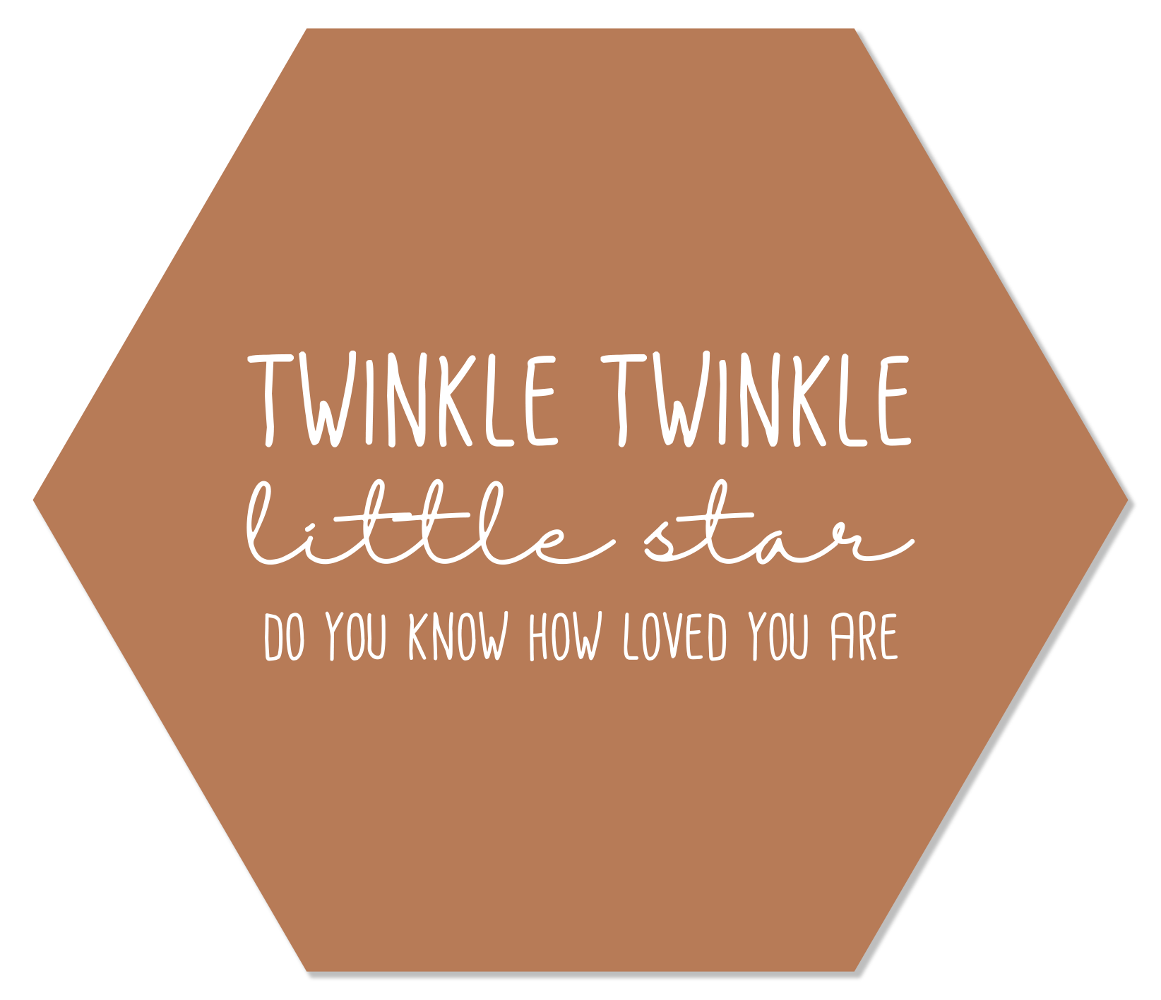 Label2X Muurhexagon Muurhexagon twinkle twinkel terra