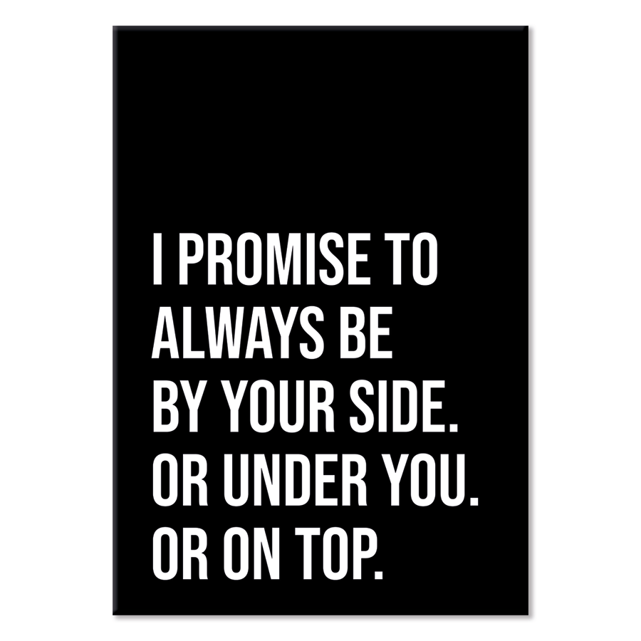 Label2X Muurrechthoek Muurrechthoek i promise black