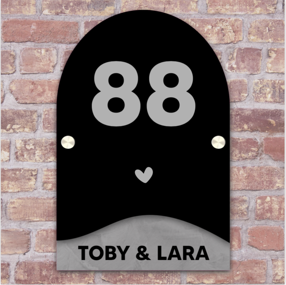 Label2X Naambordje arch Naambordje arch dubbel luxe woonaccessoires homedecoratie