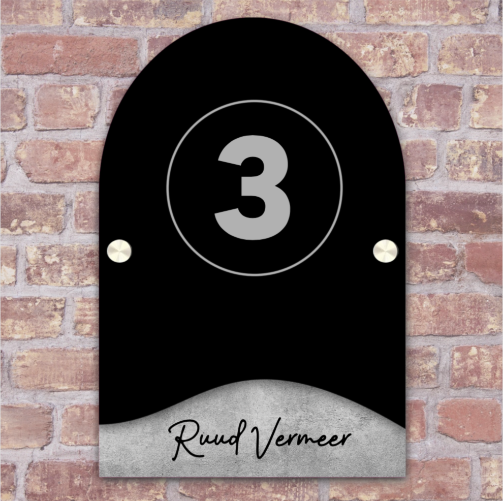 Label2X Naambordje arch Naambordje arch dubbel luxe woonaccessoires homedecoratie