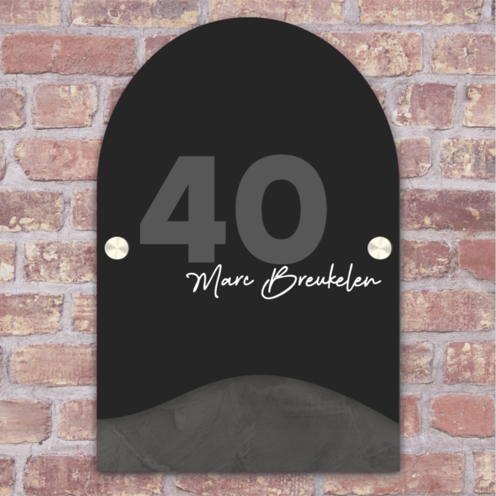 Label2X Naambordje arch Naambordje arch dubbel luxe woonaccessoires homedecoratie