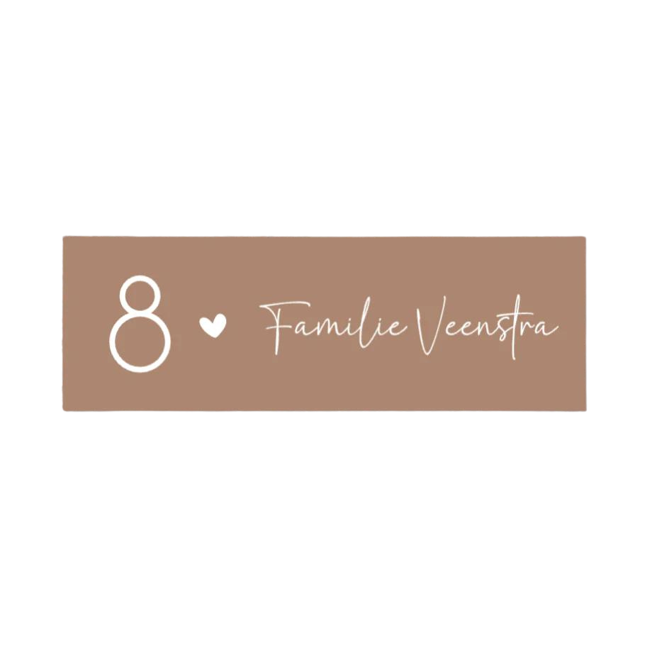 Label2X Naambordje rechthoek Naambordje mini rechthoek woonaccessoires homedecoratie