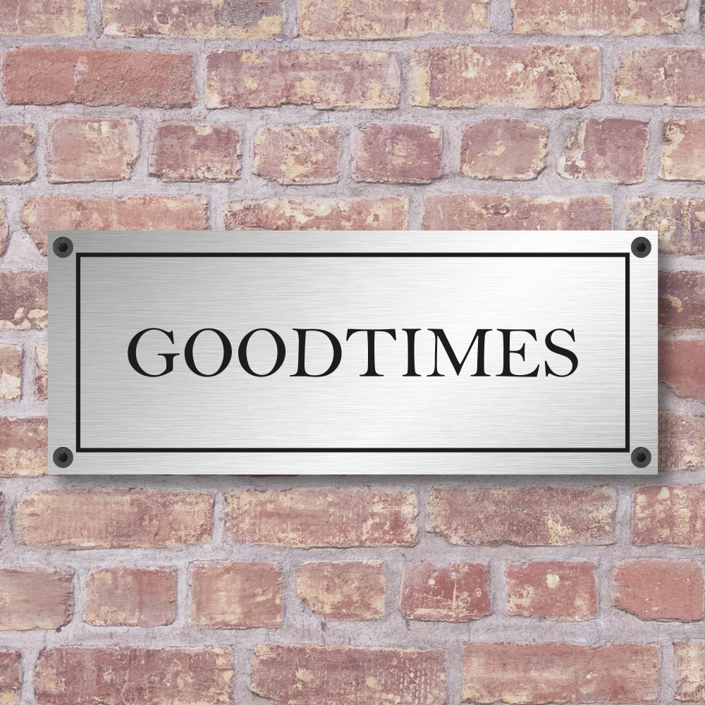 Label2X Naambordje rechthoek Naambordje paardenstal woonaccessoires homedecoratie