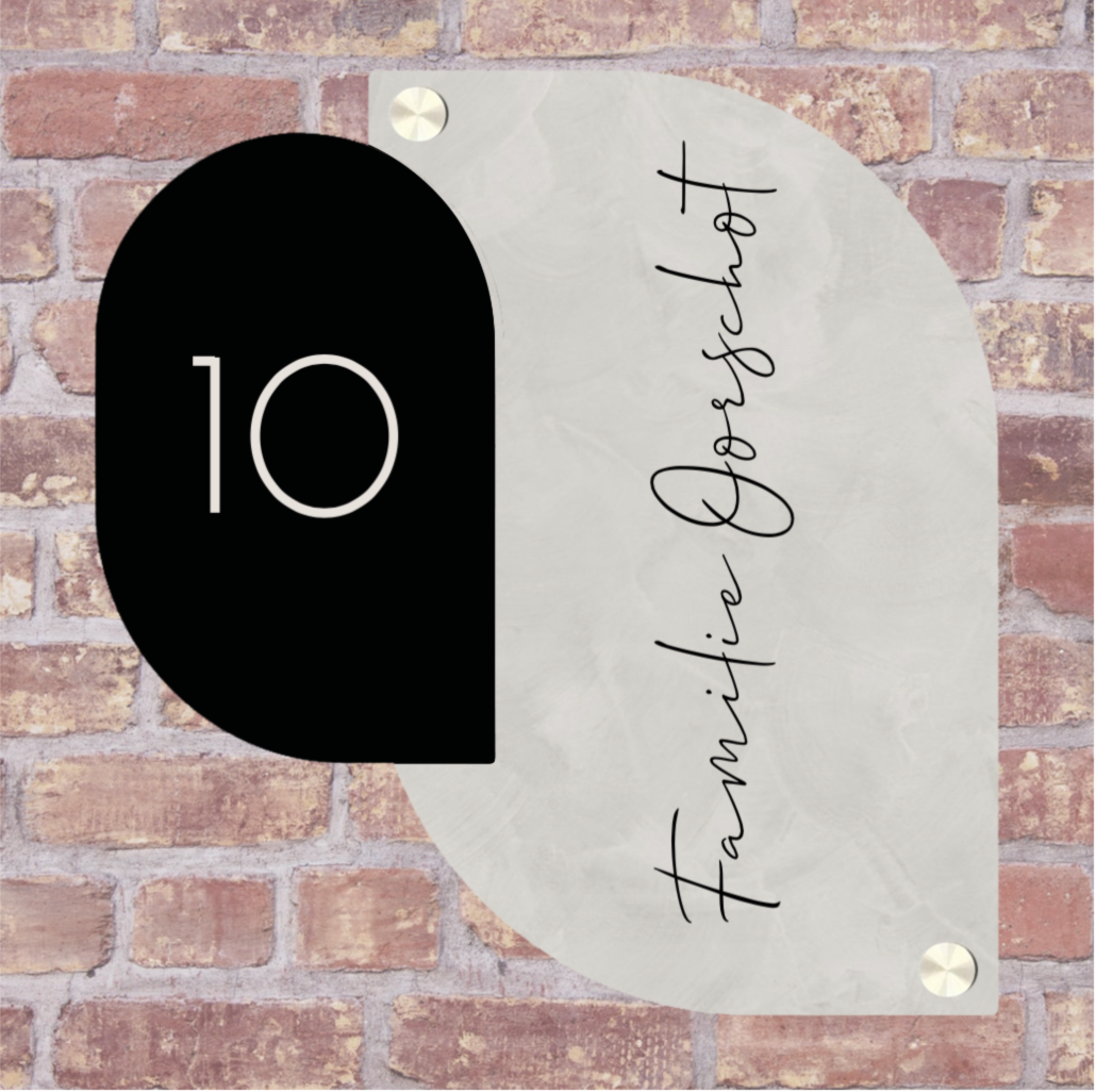 Label2X Naambordje scandi Naambordje voordeur luxe scandi japandi woonaccessoires homedecoratie