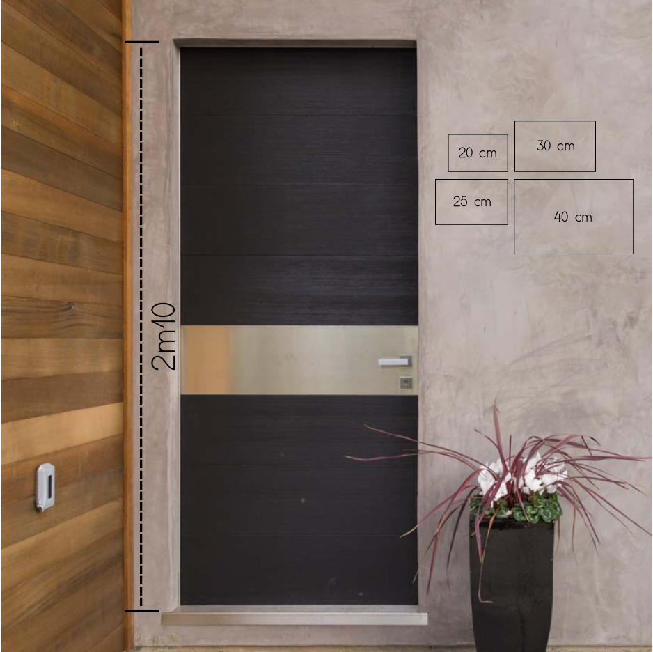 Label2X Naambordje rechthoek Naambordje voordeur pale rechthoek woonaccessoires homedecoratie