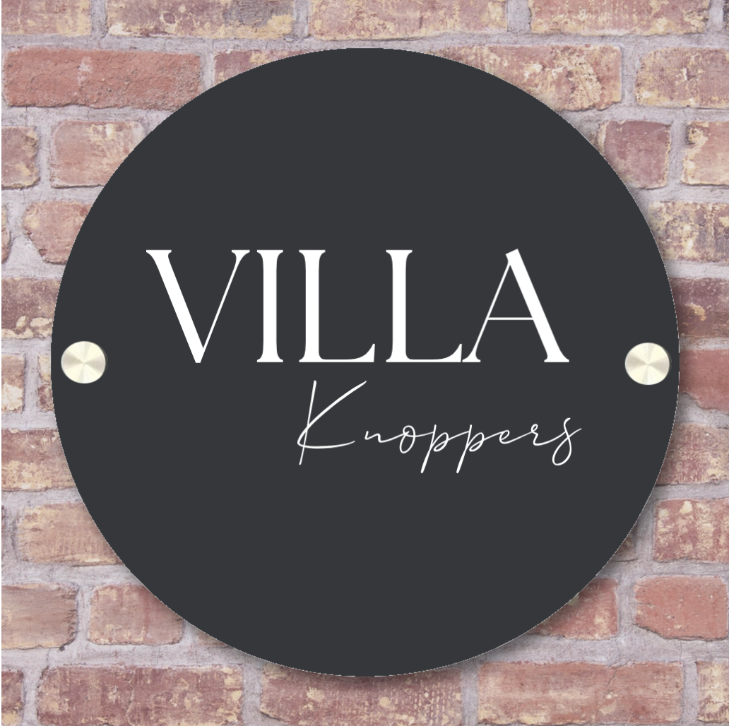 Label2X Naambordje rond Naambordje voordeur rond luxury woonaccessoires homedecoratie