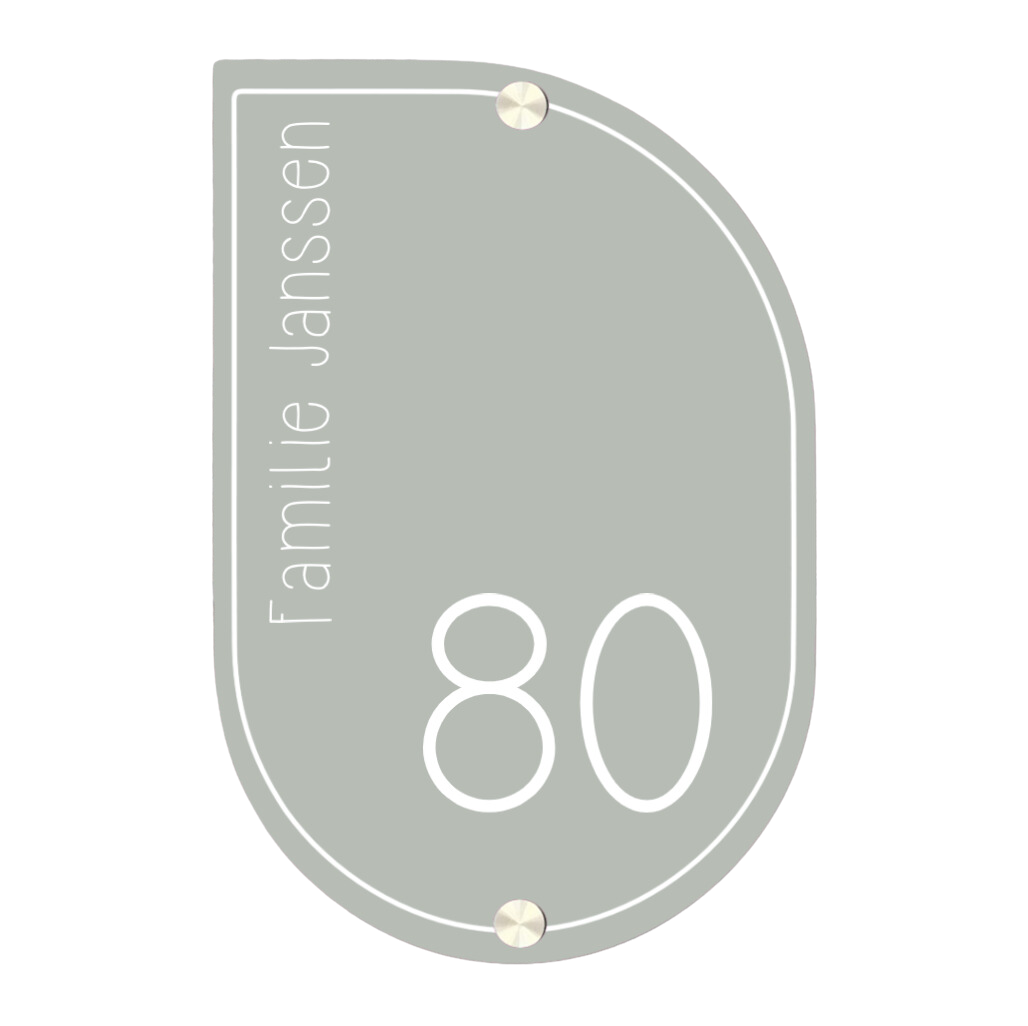 Label2X Naambordje scandi Naambordje voordeur scandi frame calm woonaccessoires homedecoratie