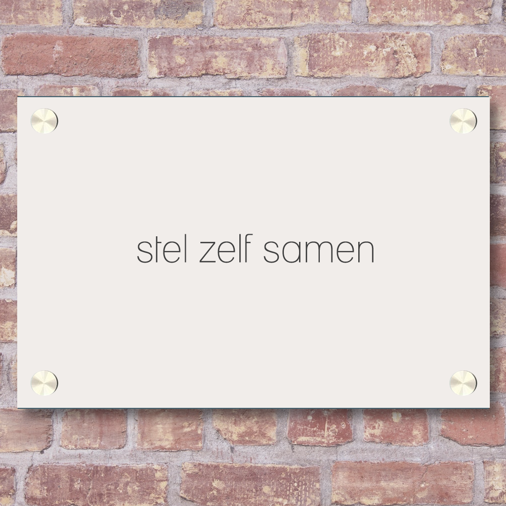 Label2X Naambordje rechthoek Naambordje voordeur zelf ontwerpen rechthoek woonaccessoires homedecoratie