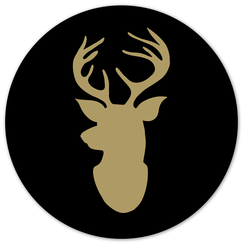 Label2X Rendier goud Forex 40 cm woonaccessoires homedecoratie