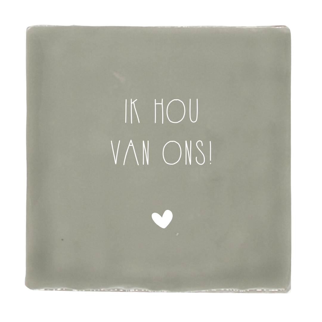 Label2X Tegeltje | Ik hou van ons woonaccessoires homedecoratie