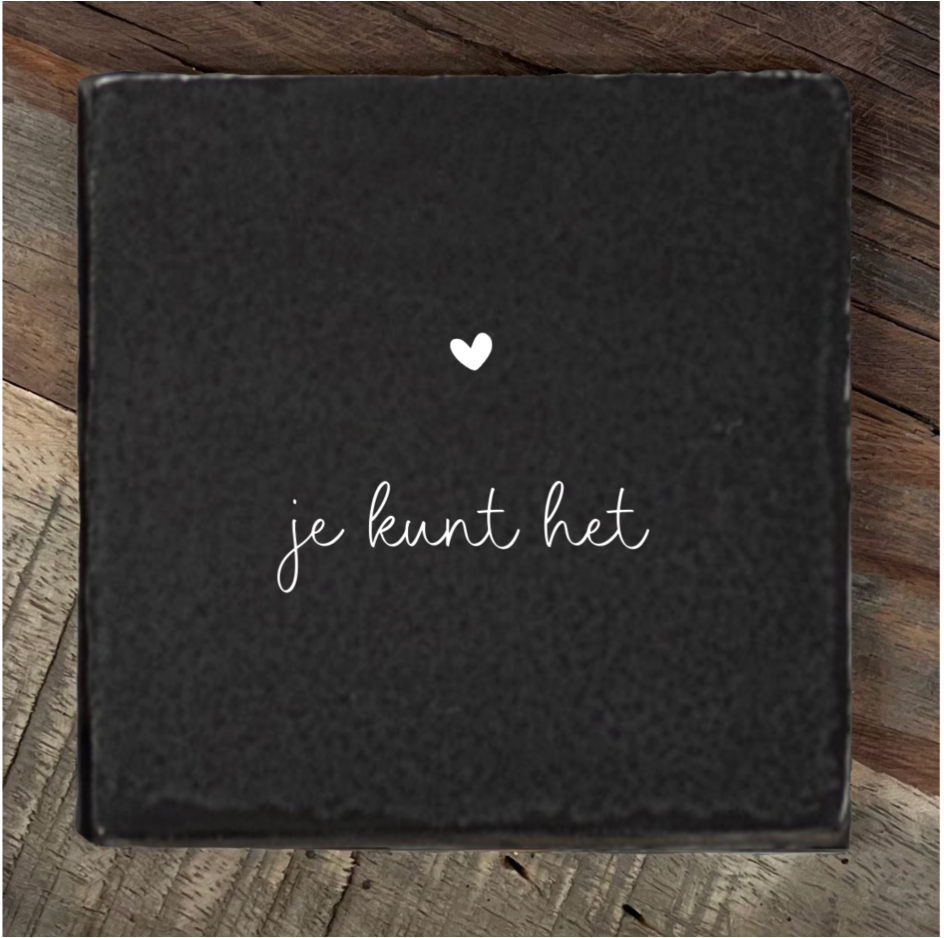 Label2X Tegeltje je kunt het woonaccessoires homedecoratie