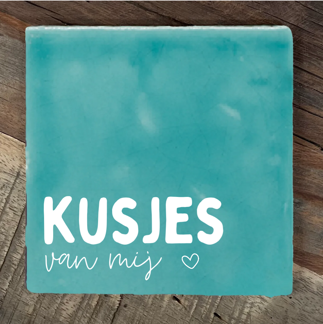 Label2X Tegeltje kusjes van mij woonaccessoires homedecoratie