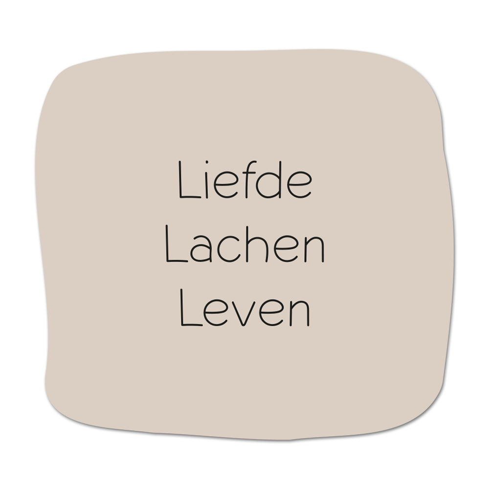 Label2X Minigift Tegeltje liefde lachen leven woonaccessoires homedecoratie