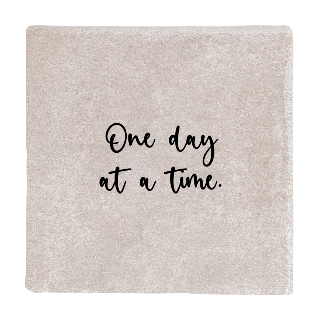 Label2X Tegeltje one day at a time woonaccessoires homedecoratie