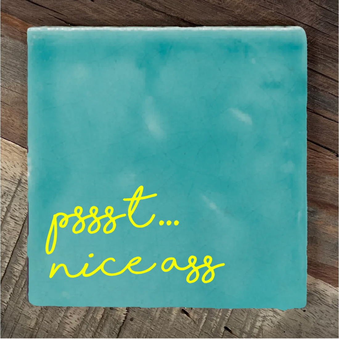 Label2X Tegeltje pssst nice ass woonaccessoires homedecoratie