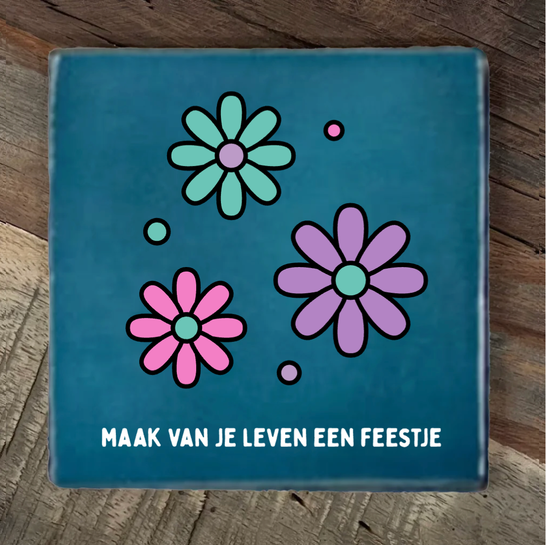 Label2X Tegeltje retro woonaccessoires homedecoratie