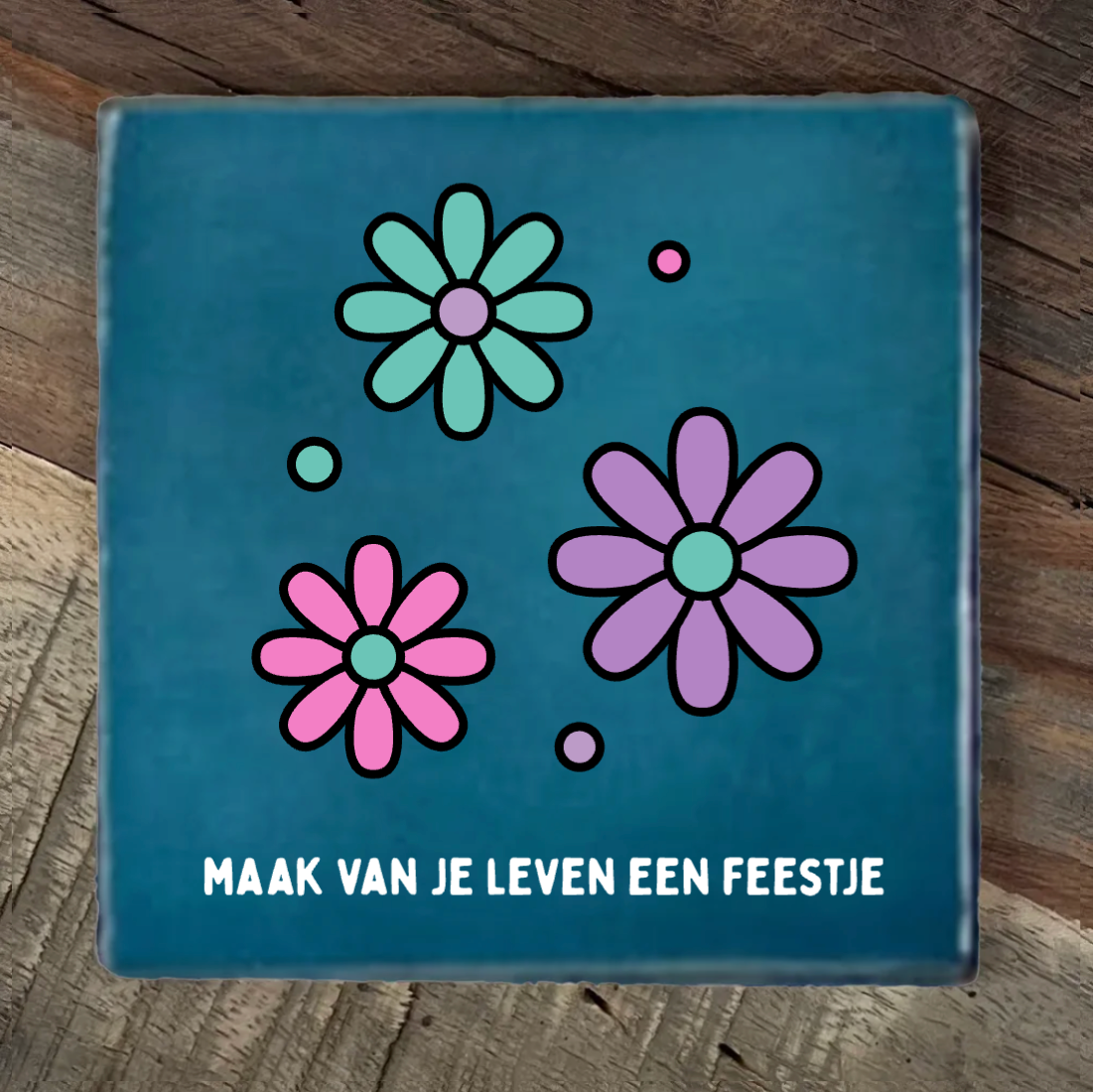 Label2X Tegeltje retro woonaccessoires homedecoratie