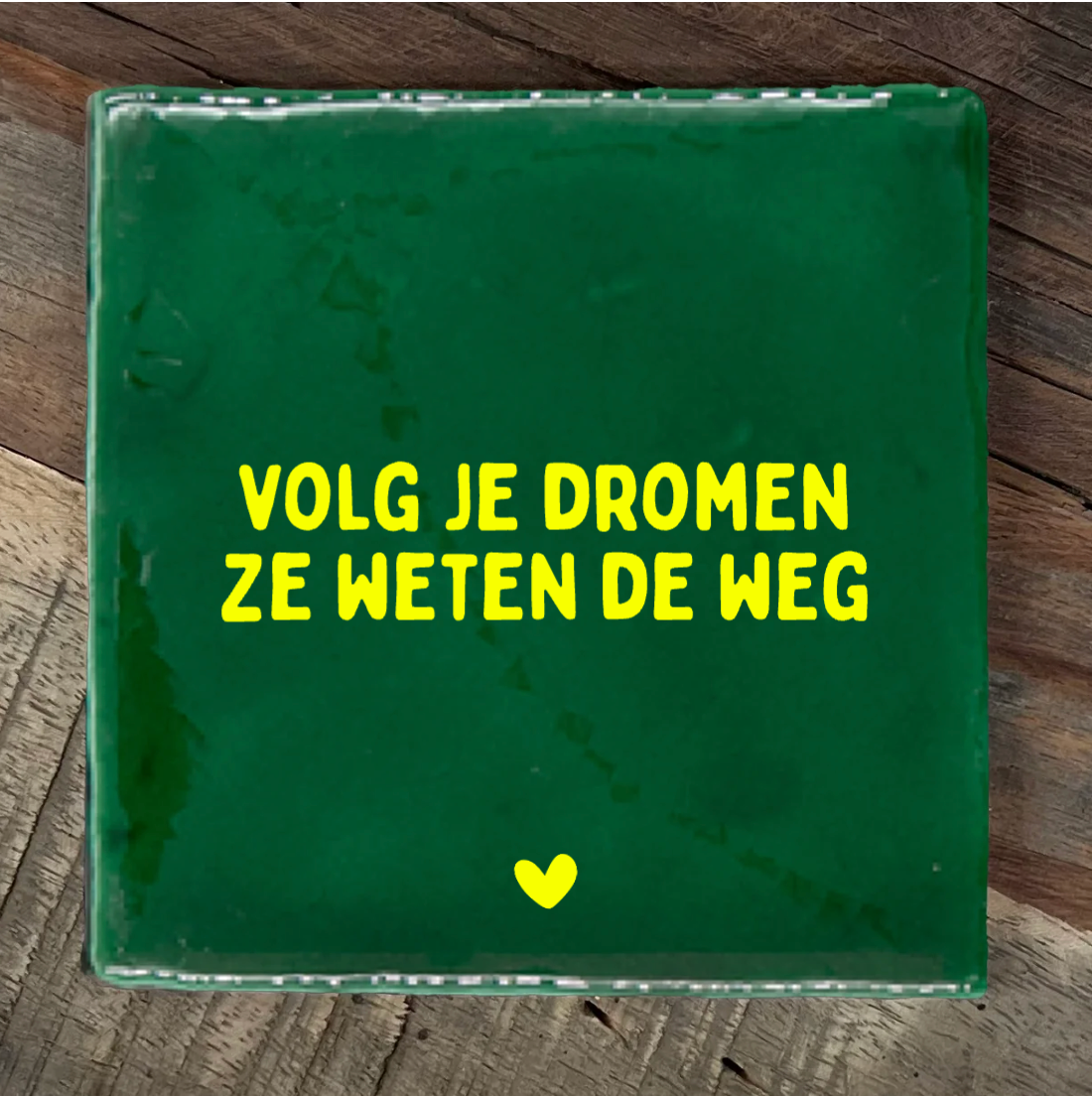 Label2X Tegeltje volg je dromen woonaccessoires homedecoratie