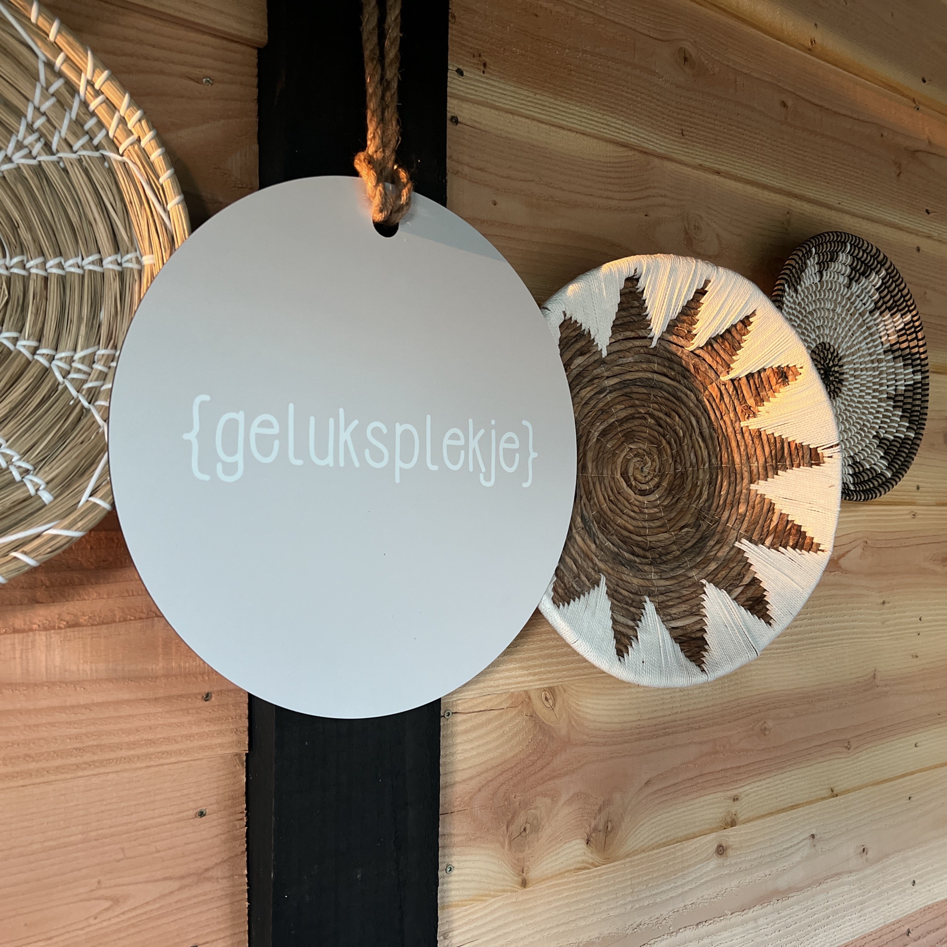 Label2X Tuincirkel wand ster wit woonaccessoires homedecoratie