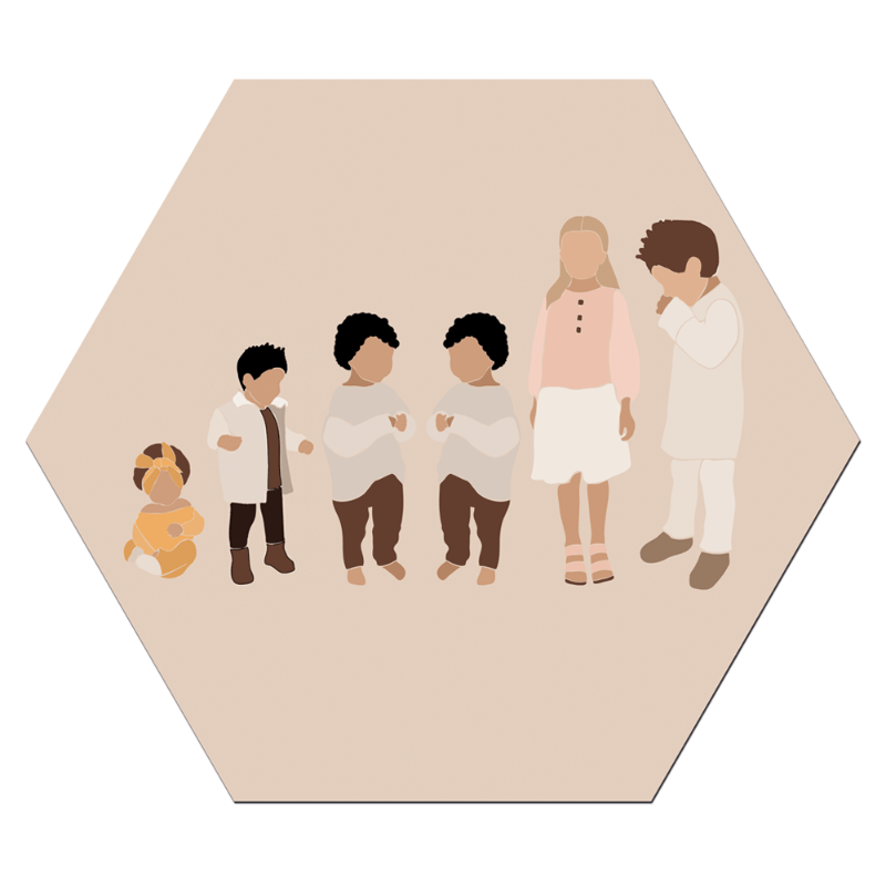 Label2X Wallart Wallart abstract kids