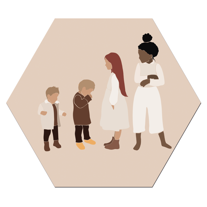 Label2X Wallart Wallart abstract kids