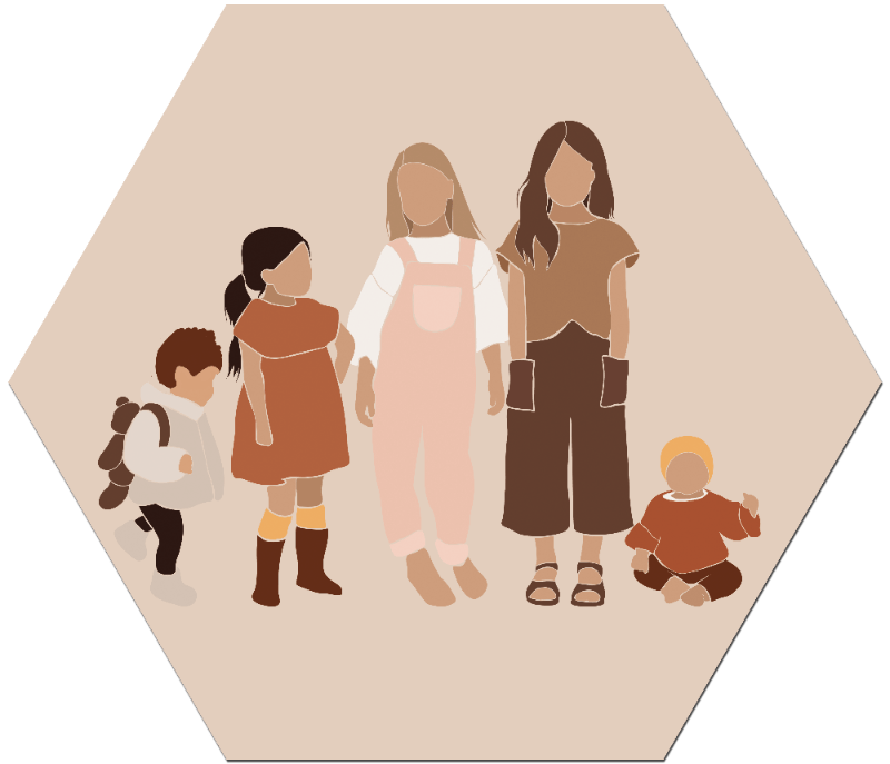 Label2X Wallart Wallart abstract kids