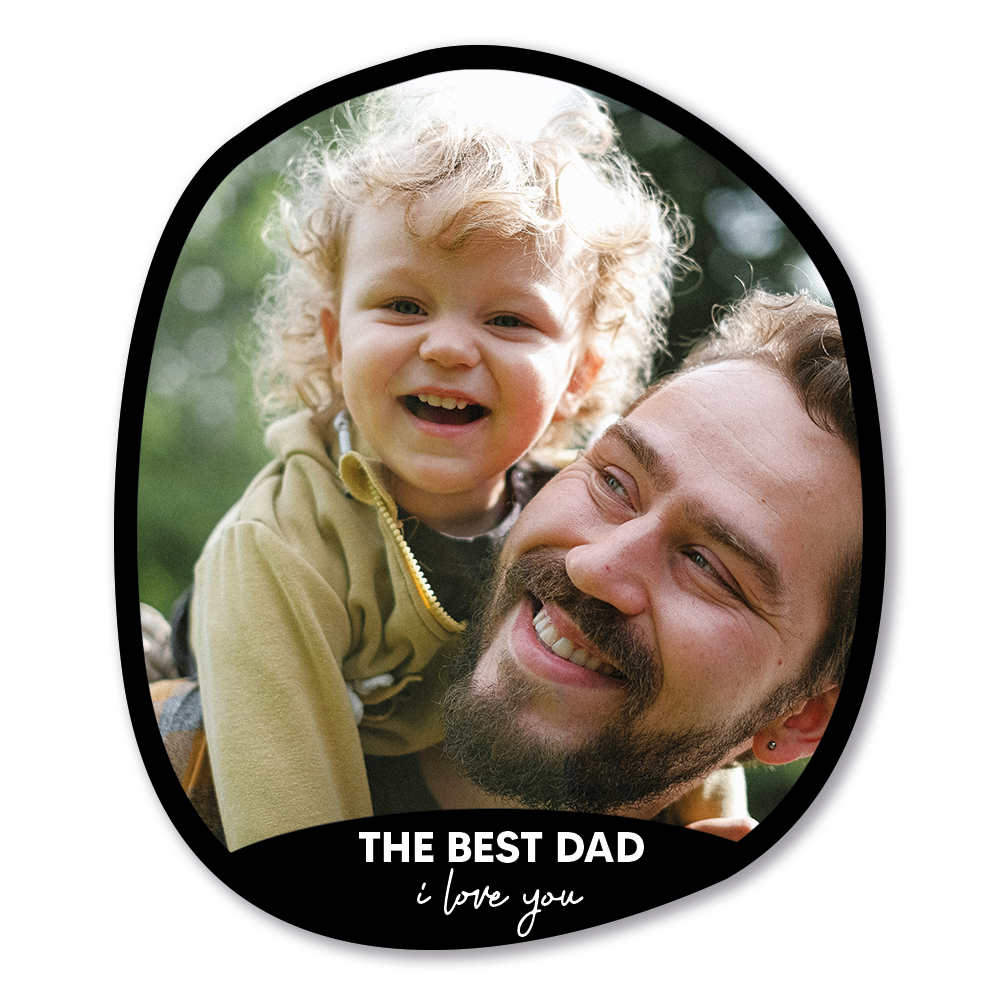 Label2X Muurcirkel Wanddecoratie vaderdag organische vorm woonaccessoires homedecoratie