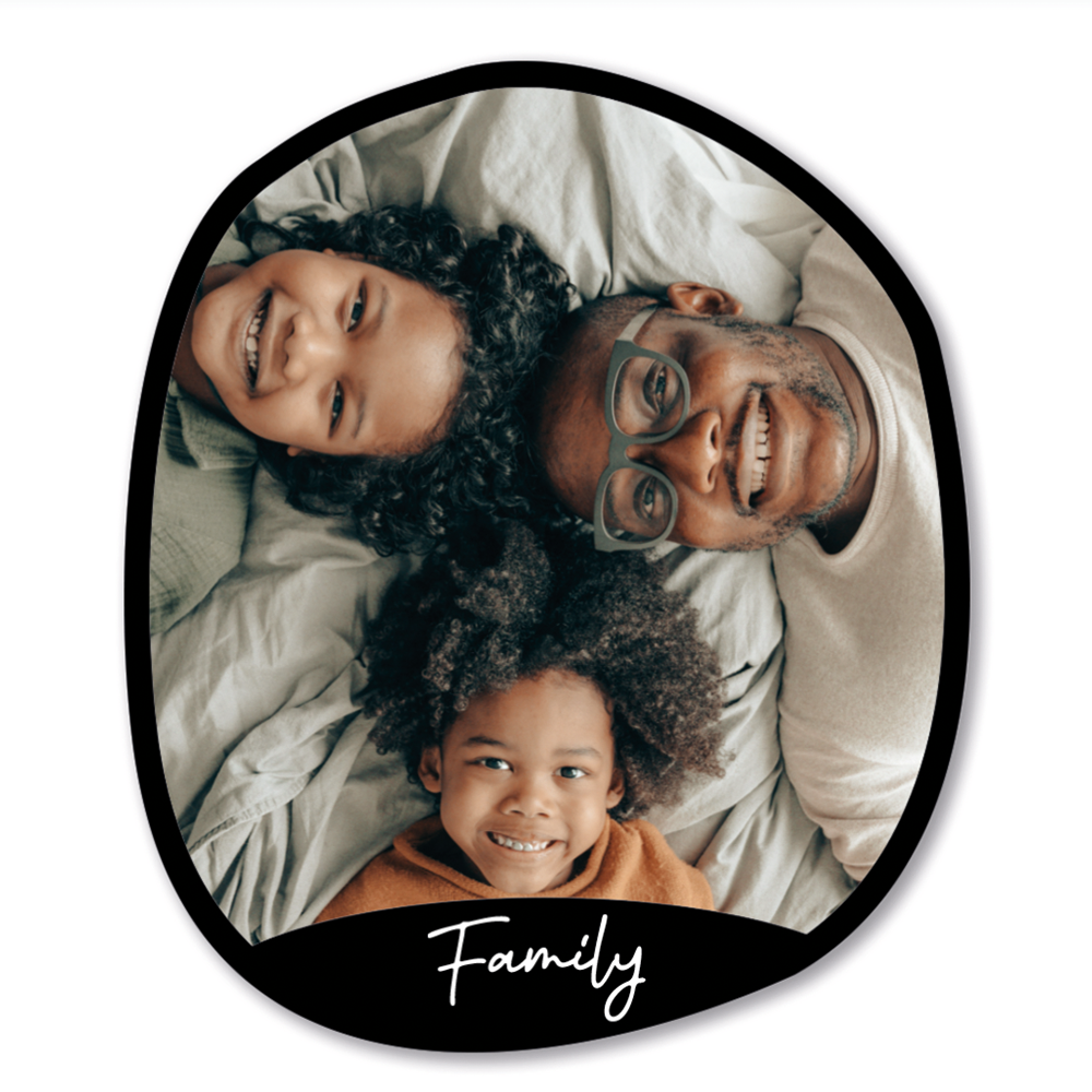 Label2X Muurcirkel Wanddecoratie vaderdag organische vorm woonaccessoires homedecoratie