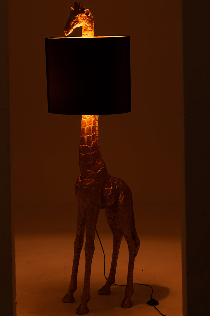 Lamp Giraffe Poly Goud