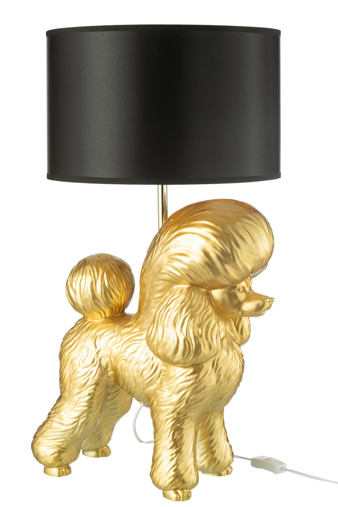 Lamp Poedel Hars Goud