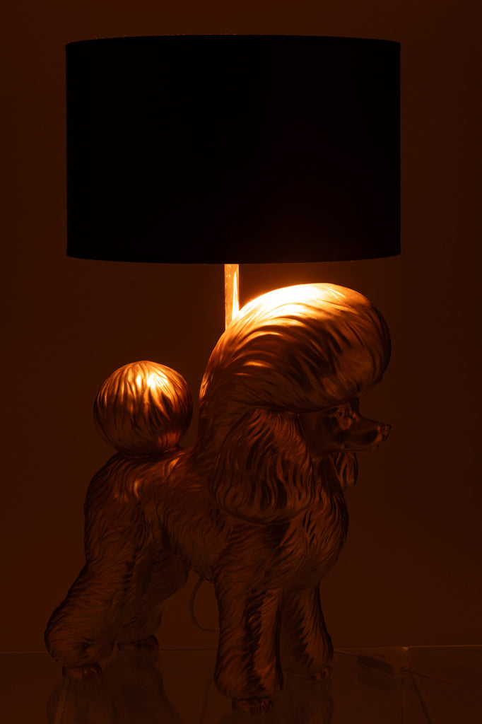 Lamp Poedel Hars Goud