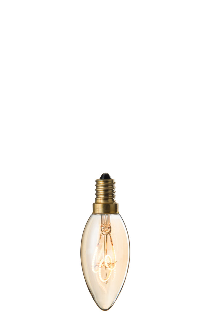 Ledlamp Amber C35 3 lussen E14